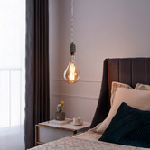 Eglo Radiance E27 Drop 8W Amber 32cm Dimmable LED Filament Bulb