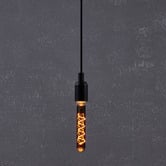 Eglo Quasar E27 Tubular 4W Black 18.5cm LED Filament Bulb
