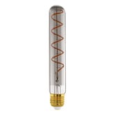 Eglo Quasar E27 Tubular 4W Black 18.5cm LED Filament Bulb