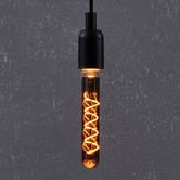 Eglo Quasar E27 Tubular 4W Black 18.5cm LED Filament Bulb