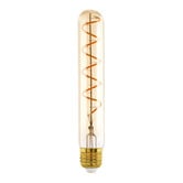 Eglo Quasar E27 Tubular 4W Amber 18.5cm LED Filament Bulb