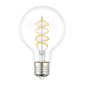 Eglo Glintz E27 Round GT80 7.3W LED Spiral Filament Bulb