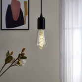 Eglo Glintz E27 Drop ST64 7.3W LED Spiral Filament Bulb