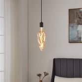 Eglo Flame E27 Candle 4W Amber 34.5cm Dimmable LED Filament Bulb