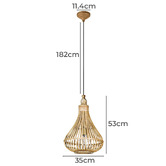 Eglo Natural Amsfield Pendant Light
