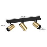 Eglo Cumaribo Steel 3 Lamp Bar Spotlight