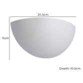 Eglo Tanura Steel Flush Mount Wall Light