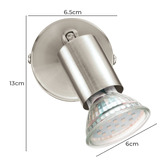 Eglo Buzz Steel Adjustable Wall Spotlight