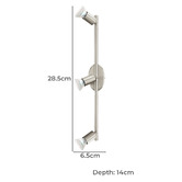 Eglo Buzz Steel Adjustable 3 Light Wall Spotlight