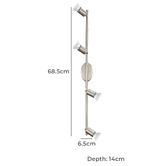 Eglo Buzz Steel Adjustable 4 Light Wall Spotlight