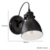 Eglo Priddy Steel Adjustable Wall Spotlight