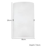 Eglo Troy III Frosted Glass Wall Light