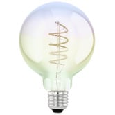 Eglo Elvo E27 Round Warm White 4W Rainbow 9.5cm LED Filament Bulb