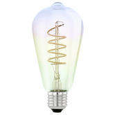Eglo Elvo E27 Drop Warm White 4W Rainbow LED Filament Bulb