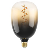 Eglo Morrie E27 Tubular Warm White 4W Brown 12cm LED Filament Bulb