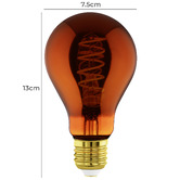 Eglo Elvo E27 Pear 4W Amber LED Filament Bulb
