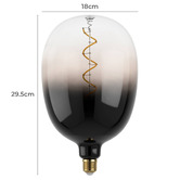 Eglo Morrie E27 Tubular 4W Purple 18cm LED Filament Bulb