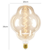 Eglo Laurelle E27 Fancy Round 4W 20cm Vintage LED Filament Bulb