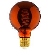 Eglo Elvo E27 Round 4W Amber 9.5cm LED Filament Bulb
