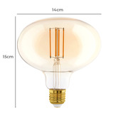Eglo Almira E27 Fancy Round XL Warm White 4.5W LED Filament Bulb