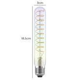 Eglo Elvo E27 Tubular Warm White 4W Rainbow LED Filament Bulb