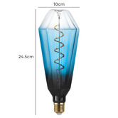 Eglo Morrie E27 Tubular Warm White 4W Blue 10cm LED Filament Bulb