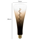 Eglo Morrie E27 Tubular Warm White 4W Brown 11cm LED Filament Bulb