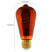 Eglo Elvo E27 Drop 4W Amber LED Filament Bulb