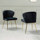 Everama Furniture Elowen Velvet Dining Chairs