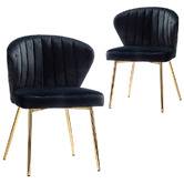 Everama Furniture Elowen Velvet Dining Chairs