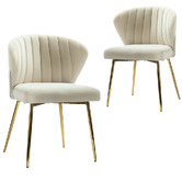 Everama Furniture Elowen Velvet Dining Chairs