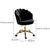 Everama Furniture Tinsley Velvet Office Chair