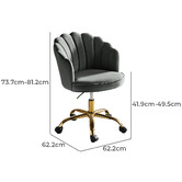 Everama Furniture Tinsley Velvet Office Chair