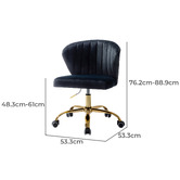 Everama Furniture Ratana Velvet Office Chair