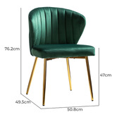 Everama Furniture Elowen Velvet Dining Chairs