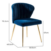 Everama Furniture Elowen Velvet Dining Chairs