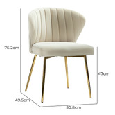 Everama Furniture Elowen Velvet Dining Chairs
