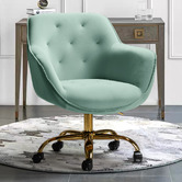 Everama Furniture Kelly Velvet Office Chair