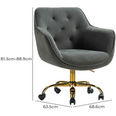 Everama Furniture Kelly Velvet Office Chair