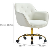 Everama Furniture Kelly Velvet Office Chair