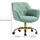 Everama Furniture Kelly Velvet Office Chair