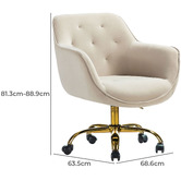 Everama Furniture Kelly Velvet Office Chair