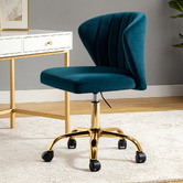 Everama Furniture Ratana Velvet Office Chair