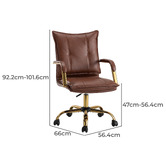 Everama Furniture Rasine Faux Leather Office Chair