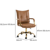 Everama Furniture Rasine Faux Leather Office Chair