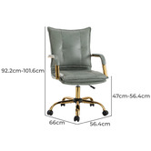 Everama Furniture Rasine Faux Leather Office Chair