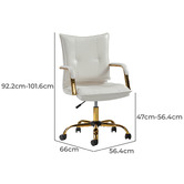 Everama Furniture Rasine Faux Leather Office Chair