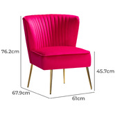 Everama Furniture Nyla Velvet Accent Chair
