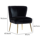 Everama Furniture Nyla Velvet Accent Chair