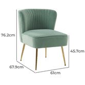 Everama Furniture Nyla Velvet Accent Chair